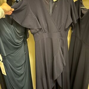 Elegant Navy Blue Women's Dress